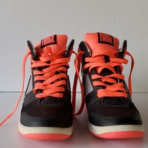 Nike 629746 Force Sky High Black Gray Pink Wedge